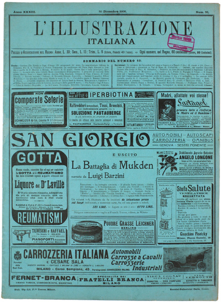 L'ILLUSTRAZIONE ITALIANA. 1906 n. 52.