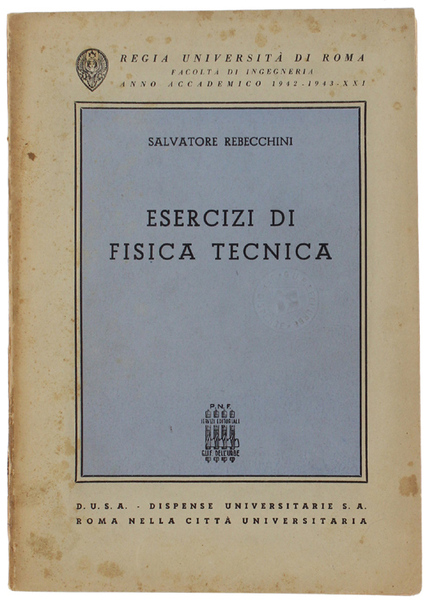 ESERCIZI DI FISICA TECNICA.
