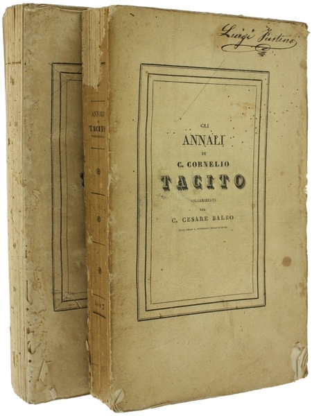 GLI ANNALI DI C. CORNELIO TACITO VOLGARIZZATI DA C. CESARE …