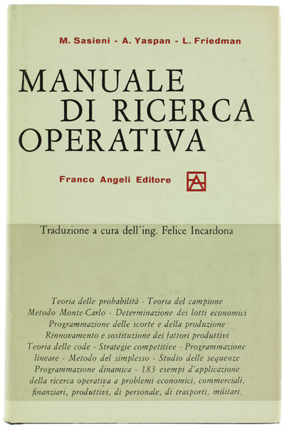 MANUALE DI RICERCA OPERATIVA.
