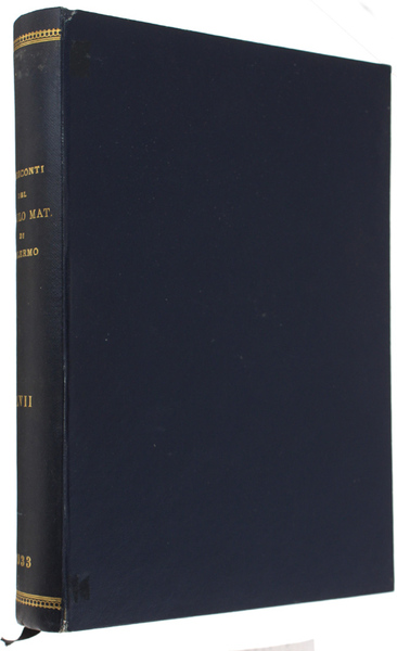 RENDICONTI DEL CIRCOLO MATEMATICO DI PALERMO. Tomo LVII.