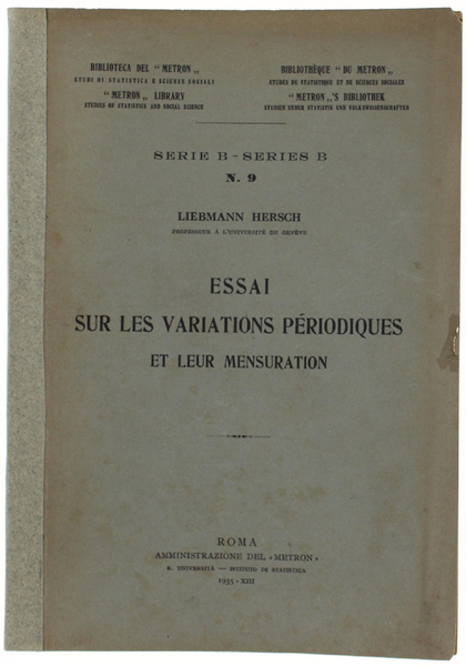 ESSAI SUR LES VARIATIONS PERIODIQUES ET LEUR MENSURATION (texte français)