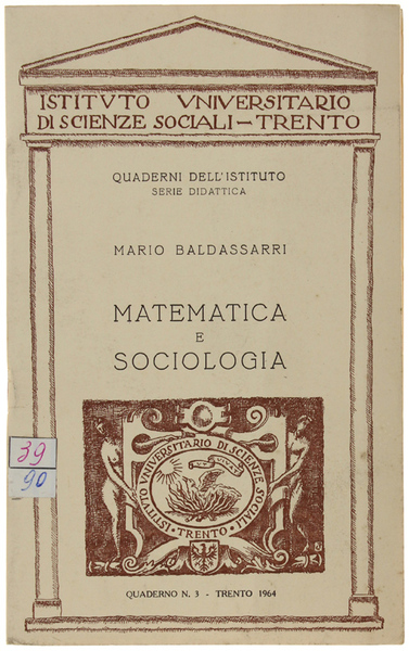 MATEMATICA E SOCIOLOGIA.