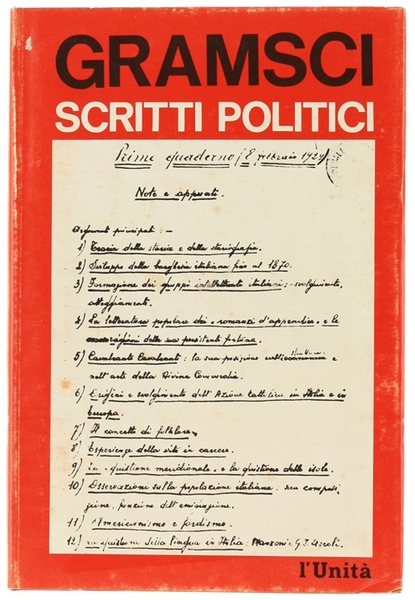 SCRITTI POLITICI. Volume 2. A cura di Paolo Spriano.
