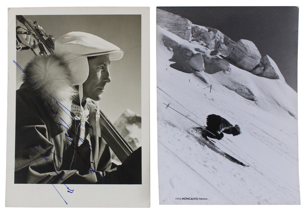 LEO GASPERL - CARTOLINA/RITRATTO CON AUTOGRAFO A PENNA.