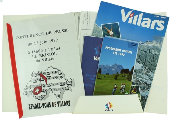 RENDEZ-VOUS DE VILLARS - 1992. Cartella stampa.