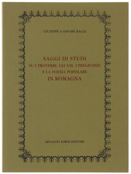 SAGGI DI STUDI SU I PROVERBI, GLI USI, I PREGIUDIZI …