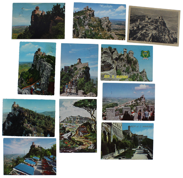 SAN MARINO - RIMINI : 11 CARTOLINE D'EPOCA tutte viaggiate