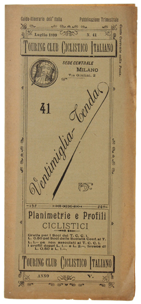 VENTIMIGLIA TENDA. Planimetrie e Profili Ciclistici - N. 41.