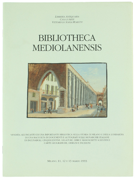 BIBLIOTHECA MEDIOLANENSIS.