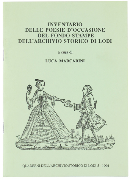 INVENTARIO DELLE POESIE D'OCCAZIONE DEL FONDO STAMPE DELL'ARCHIVIO STORICO DI …