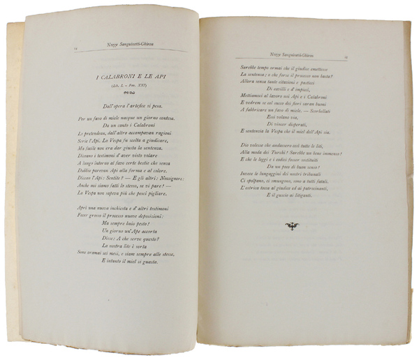 XIX FAVOLE (Dal Lafontaine) A Vittorio Sanguinetti Il Giorno delle …