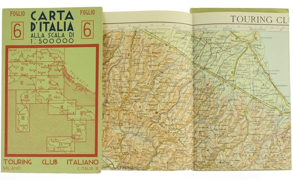 CARTA D'ITALIA alla scala 1:500.000. Foglio 6.