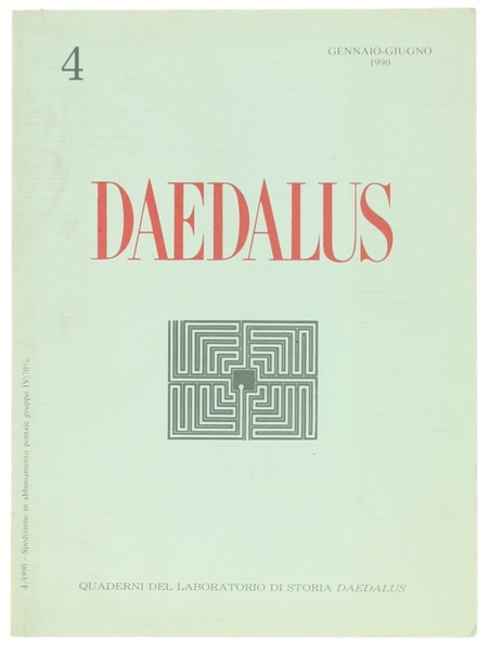 DAEDALUS. Quaderni semestrali del Laboratorio di Storia. N. 4 , …