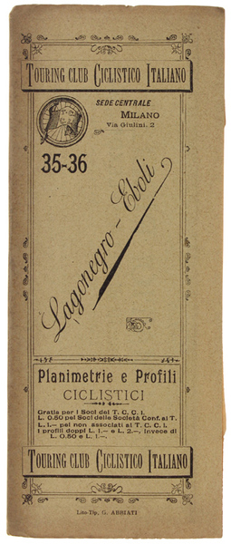 LAGONEGRO - EBOLI. Planimetrie e Profili Ciclistici - N. 35-36.