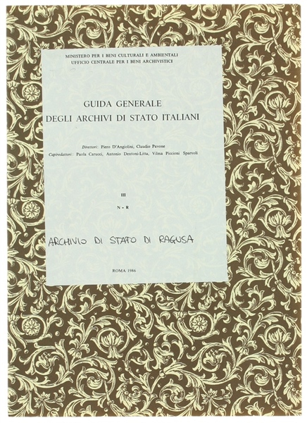 ARCHIVIO DI STATO DI RAGUSA.