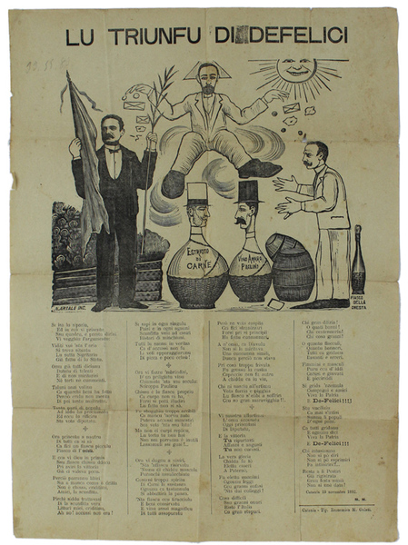 LU TRIUNFU DI DE FELICI [documento originale].