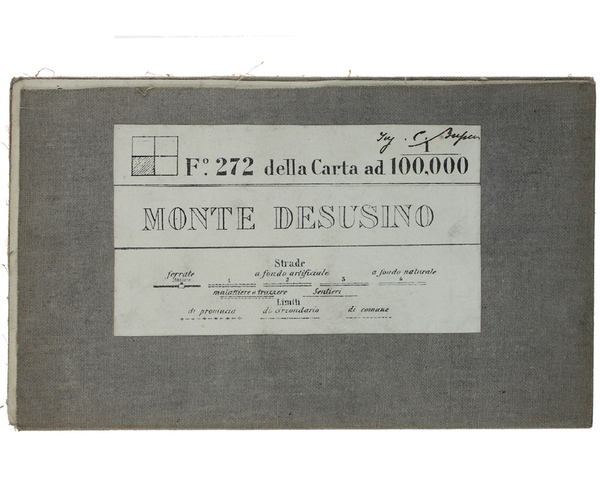 MONTE DESUSINO. Foglio N° 272 della Carta d'Italia. Scala 1:50.000. …