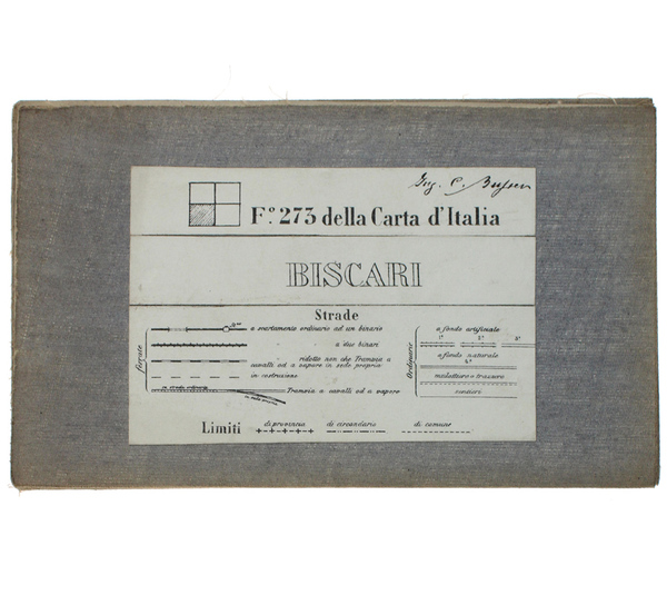 BISCARI. Foglio N° 273 della Carta d'Italia. Scala 1:50.000. Longitudine …
