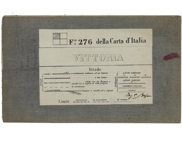 VITTORIA. Foglio N° 276 della Carta d'Italia. Scala 1:50.000. Longitudine …