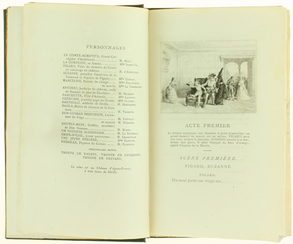 LE MARIAGE DE FIGARO. Cinq eaux-fortes de Valton gravées par …