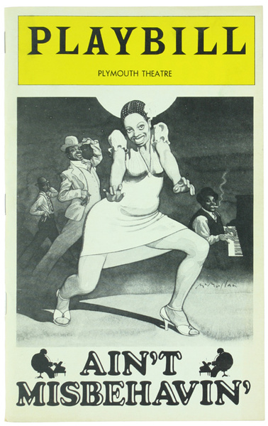 PLAYBILL - AIN'T MISBEHAVIN' . April 1979.
