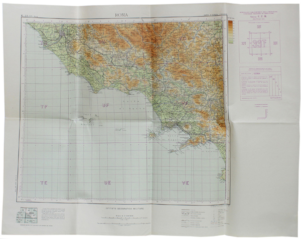 ROMA. Carta d'Europa - Scala 1:500 000. "K33 SO"