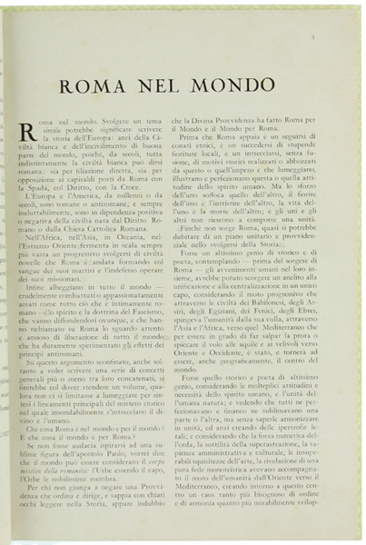 ROMA NEL MONDO.