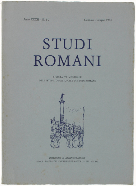 STUDI ROMANI. Rivista trimestrale. Anno 1984 - N. 1-2.