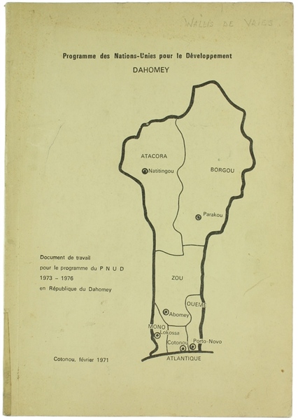 PROGRAMME DES NATIONS UNIES POUR LE DEVELOPPEMENT DU DAHOMEY - …