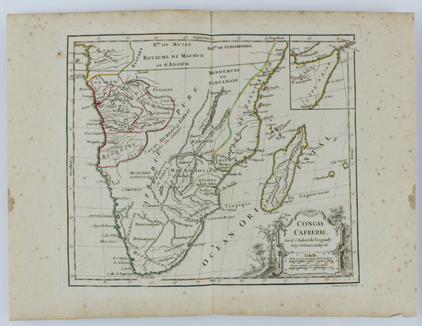 CONGO, CAFRERIE. [Original copper engraved map, 1778]