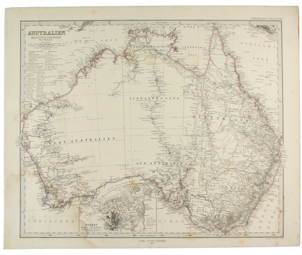 AUSTRALIEN. Maassstab 1:10.000.000.
