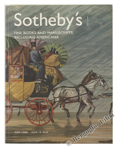 FINE BOOKS AND MANUSCRIPTS INCLUDING AMERICANA.