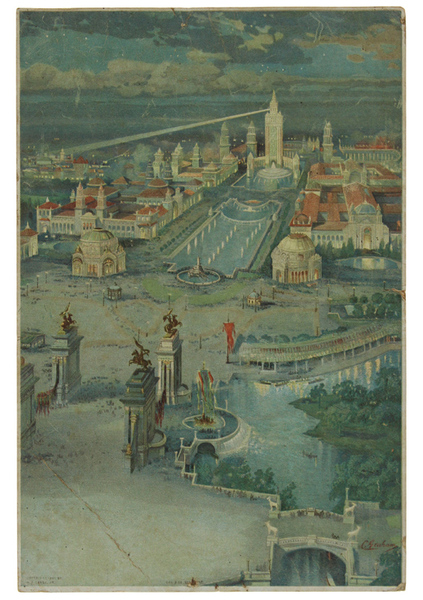 PAN-AMERICAN EXPOSITION, BUFFALO N.Y.: vintage oversize chromolitho postcard (1901)