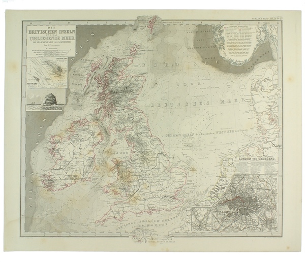 DIE BRITISCHEN INSELN UND DAS UMLIEGENDE MEER im maassstabe von …