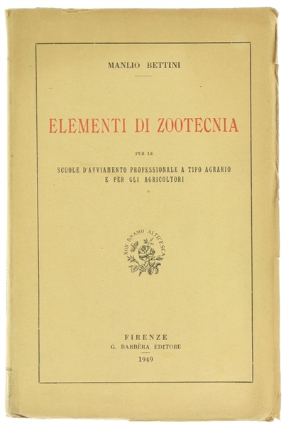 ELEMENTI DI ZOOTECNIA per le scuole d'avviamento professionale a tipo …