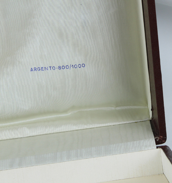 INSALATIERA VINTAGE ARGENTO 800/1000 E CRISTALLO NELLA SCATOLA ORIGINALE (tutto …