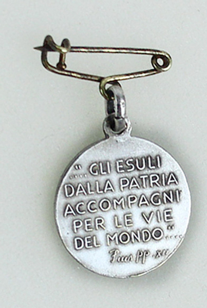 MEDAGLIA VINTAGE MADONNA DEGLI EMIGRANTI P.P.N. / "Gli esuli dalla …