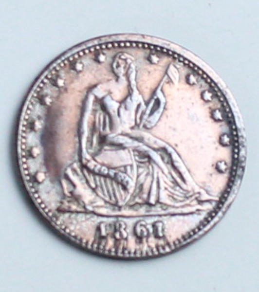 HALF DOLLAR 1861 MONETA CARRARMATO PERUGINA