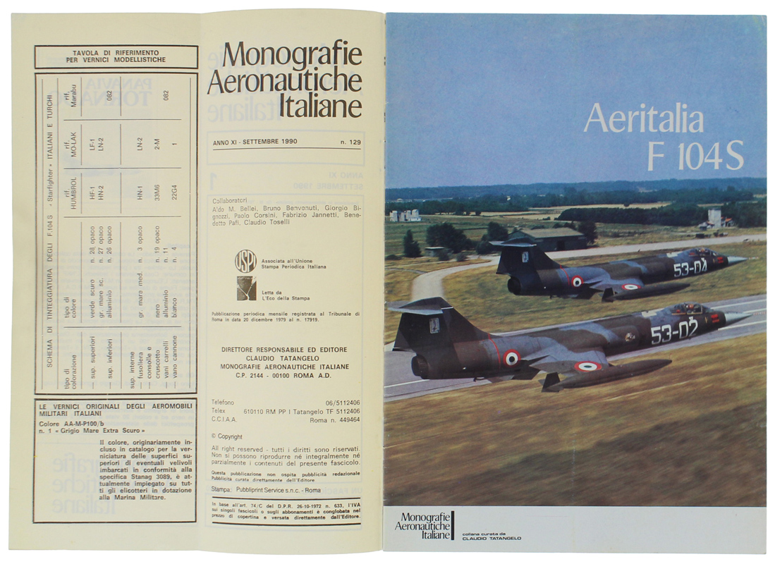 AERITALIA F 104 S - Monografie Aeronautiche Italiane n. 1 …