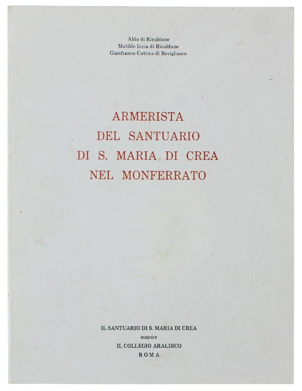 ARMERISTA DEL SANTUARIO DI S.MARIA DI CREA NEL MONFERRATO.