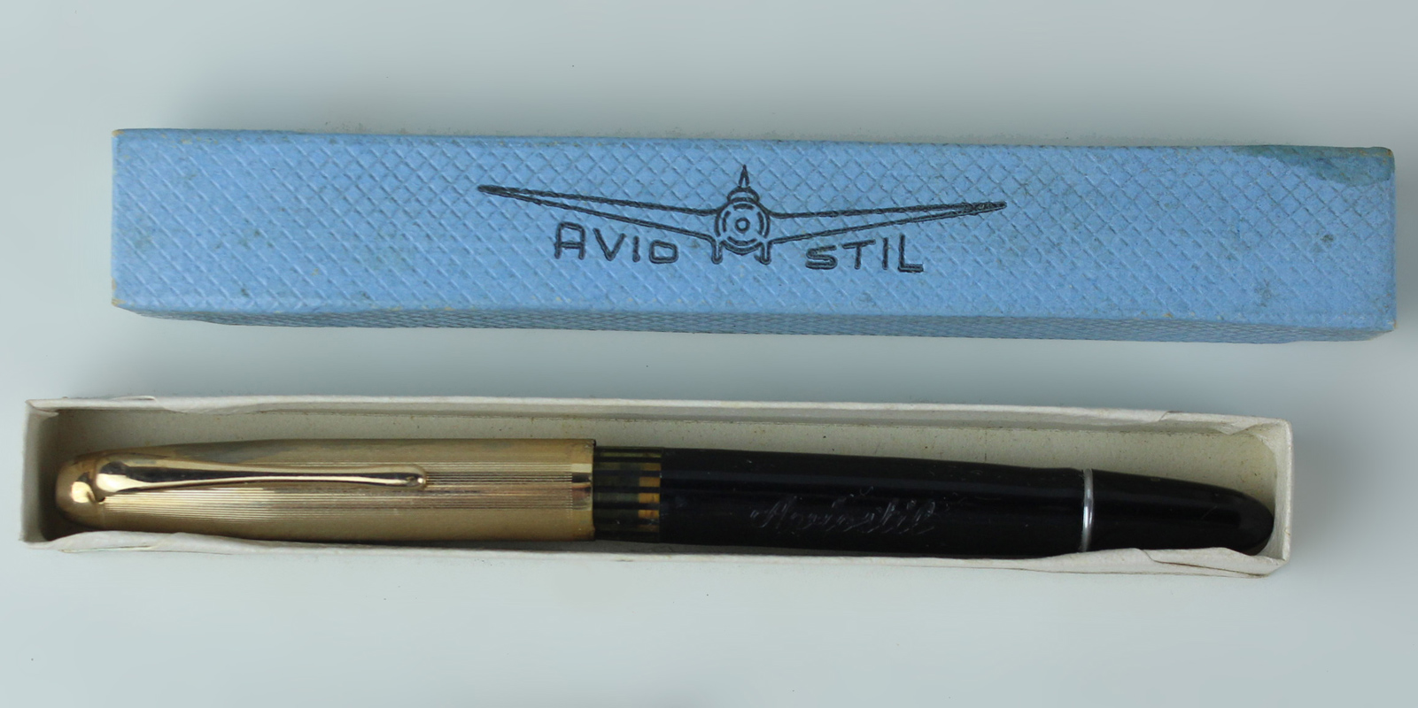 AVIOSTIL stilografica Vintage Fountain Pen. Nuova nell'astuccio in cartocino