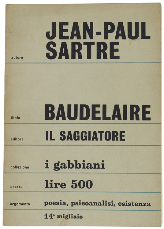 BAUDELAIRE - Tradizione di Jacopo Darca