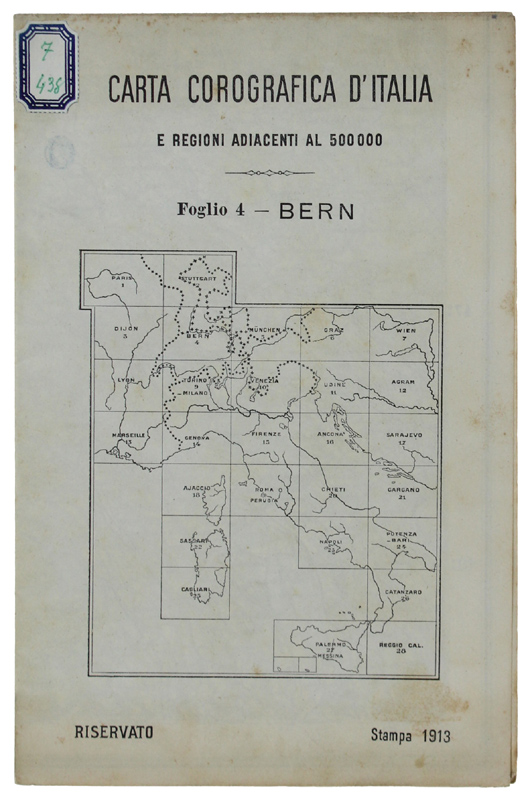 BERN. Foglio 4 della CARTA COROGRAFICA D'ITALIA E REGIONI ADIACENTI …