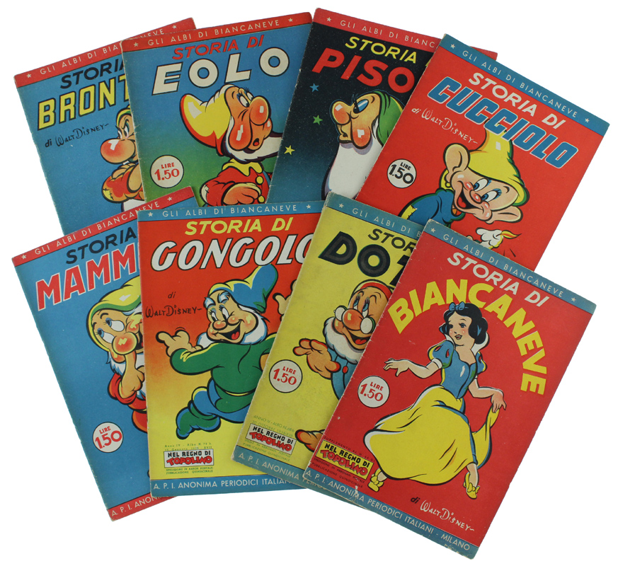 GLI ALBI DI BIANCANEVE. Serie completa degli 8 albi: Storia …