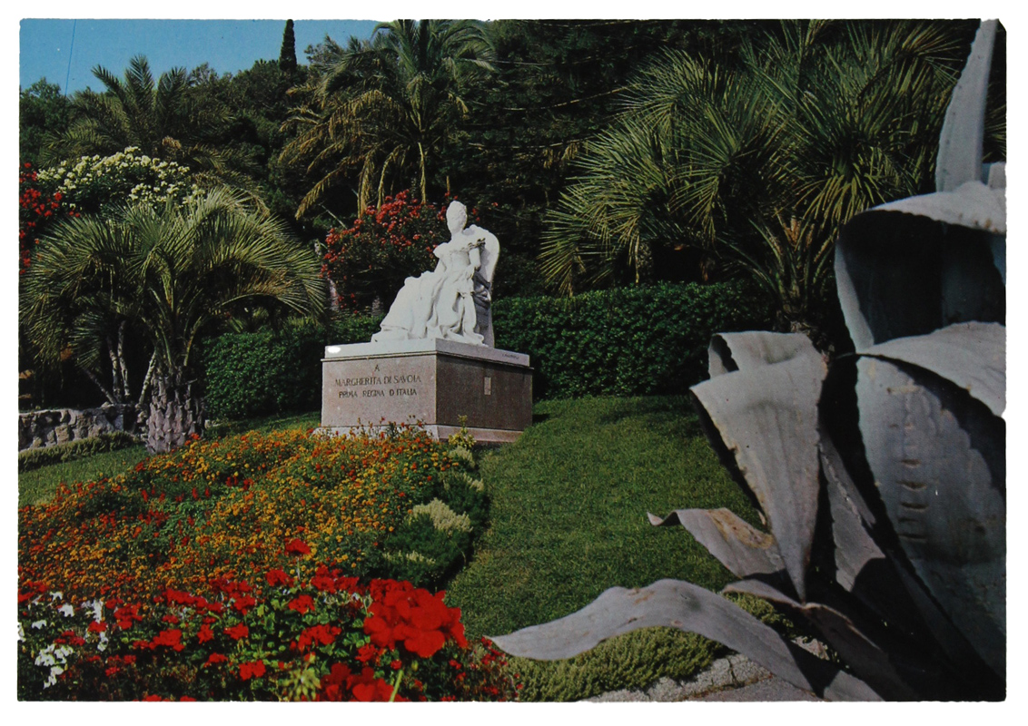 BORDIGHERA - Riviera dei fiori - Statua della Regina Mergherita …