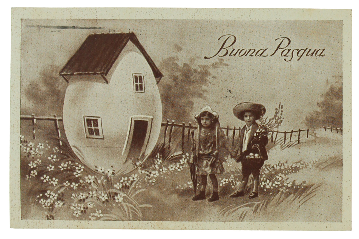 BUONA PASQUA Cartolina vintage del 1926 viaggiata - Graziosa, in …
