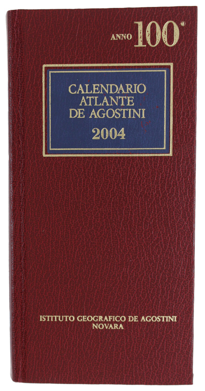 CALENDARIO ATLANTE DE AGOSTINI 2004 [Come nuovo]