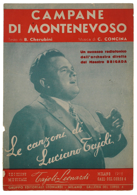 CAMèPANE DI MONTENEVOSO. Spartito x canto mandolino o fisarmonica