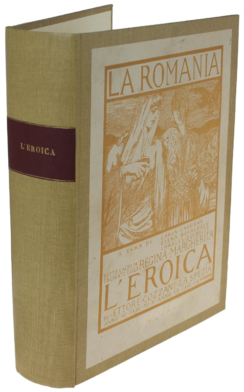 CARTELLA CON XILOGRAFIA ORIGINALE: L'EROICA - LA ROMANIA. Anno VI …